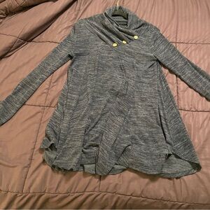 Size Large, tunic style shirt. Boutique brand.